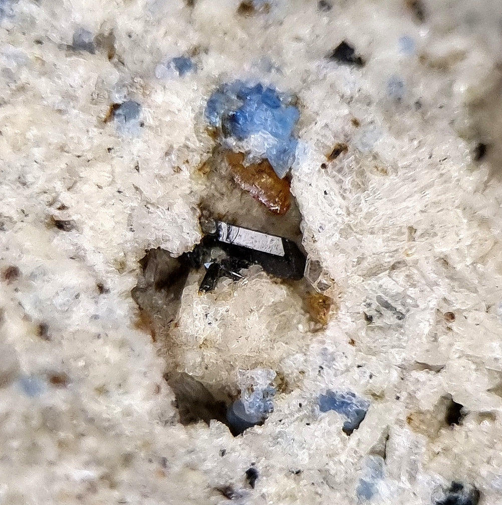 Haüyne, Titanite & Augite - Eifel Mts
