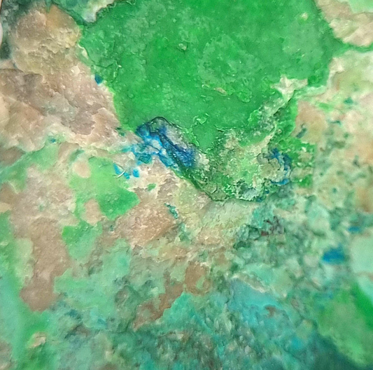 Arhbarite & Guanacoite (TL) - Guanaco Mine, Chile