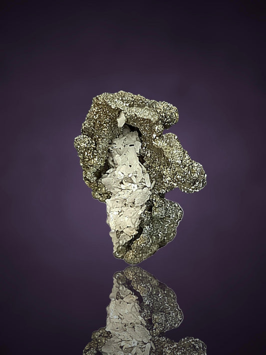 Marcasite perimorph Calcite - Dreislar, Sauerland
