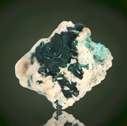 Malachite, Cerussite - Glücksrad Mine, Oberschulenberg