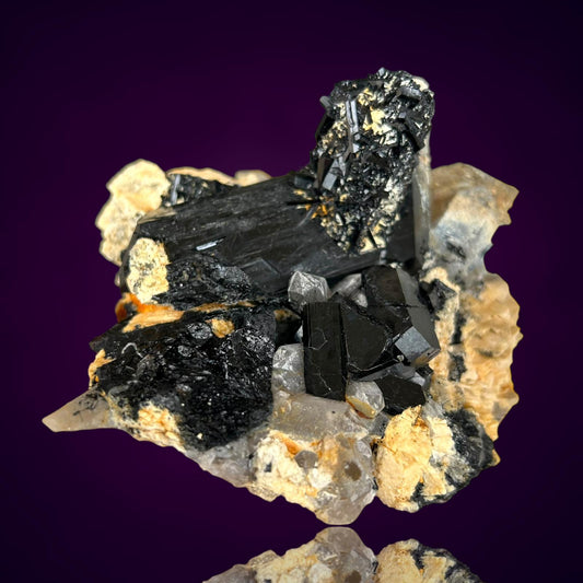 Schorl Tourmaline, Smoky Quartz & Orthoclase - Erongo, Namibia