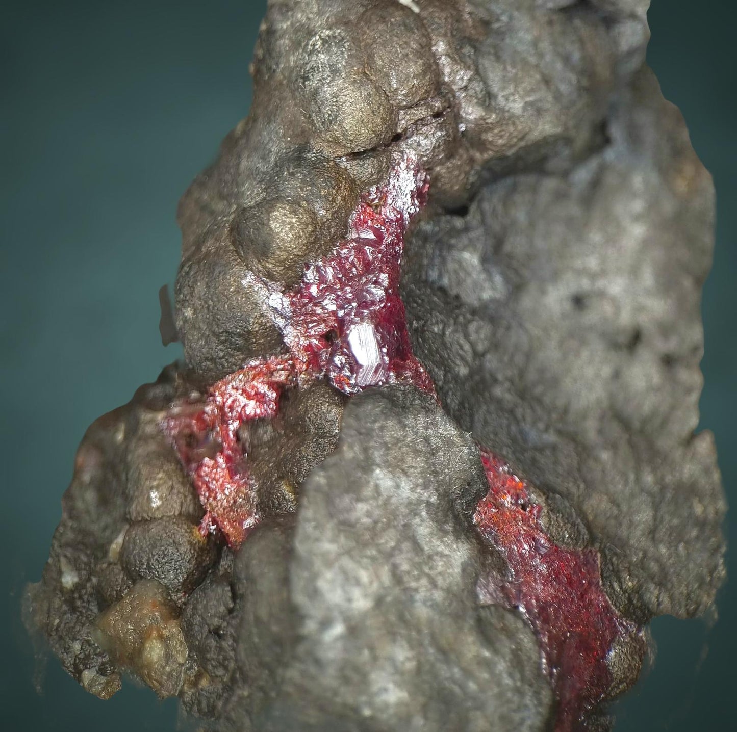 Proustit & Gediegen Arsen – Schacht 371, Hartenstein, Erzgebirge