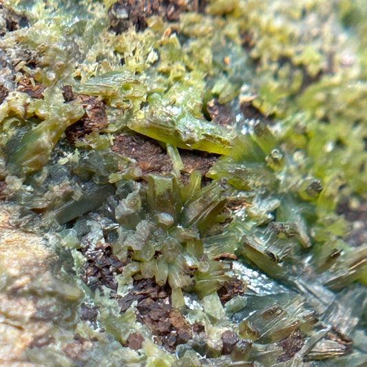 Pyromorphit/e - Hunsrück mountains, Germany