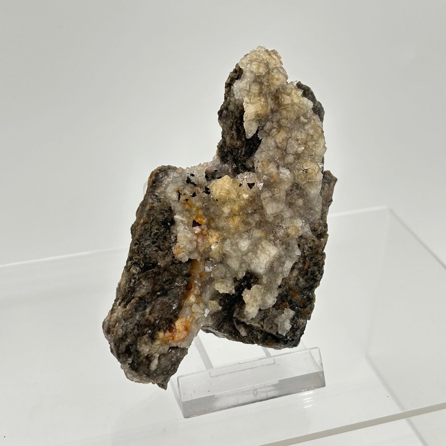 Fluorite - 3. Sohle, Lorenz Stehender, Ehrenfriedersdorf