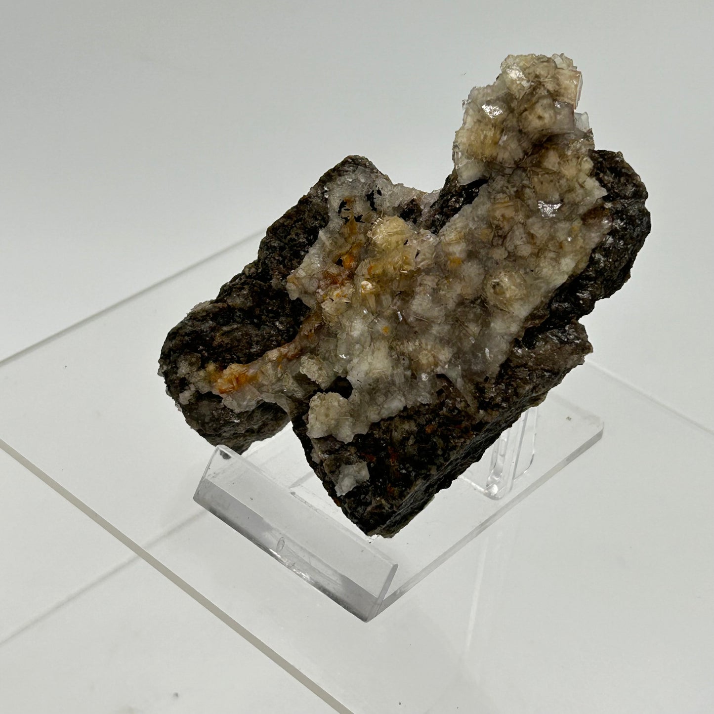Fluorite - 3. Sohle, Lorenz Stehender, Ehrenfriedersdorf