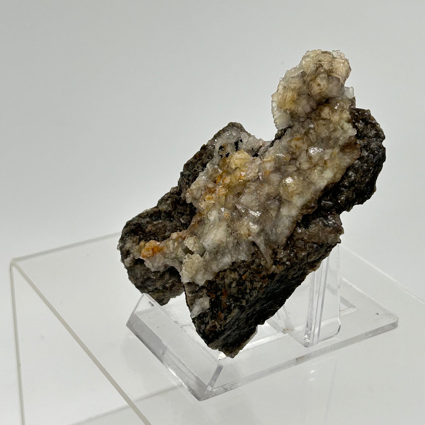 Fluorite - 3. Sohle, Lorenz Stehender, Ehrenfriedersdorf