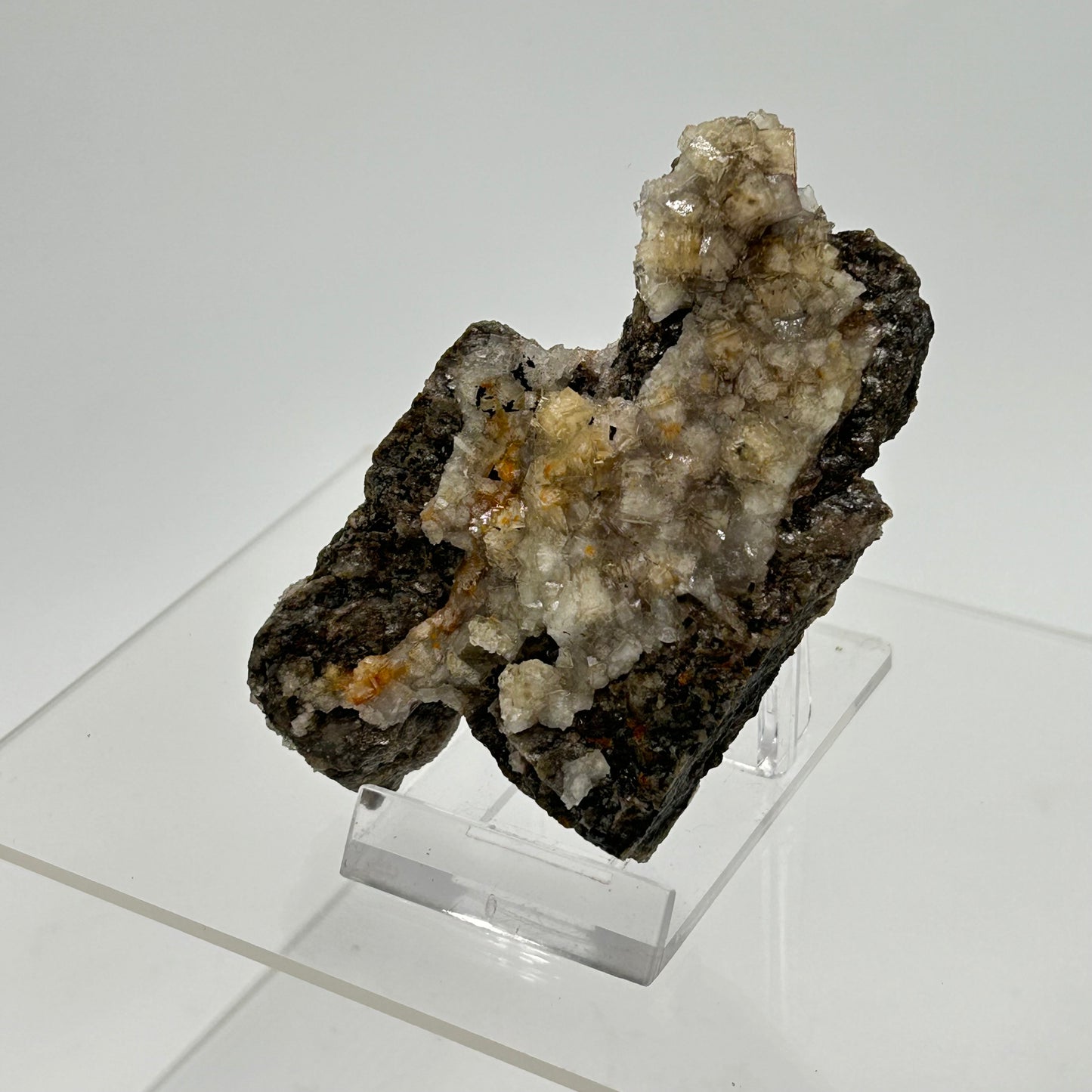 Fluorite - 3. Sohle, Lorenz Stehender, Ehrenfriedersdorf