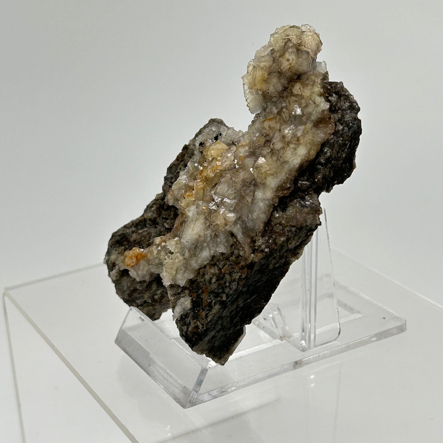 Fluorite - 3. Sohle, Lorenz Stehender, Ehrenfriedersdorf
