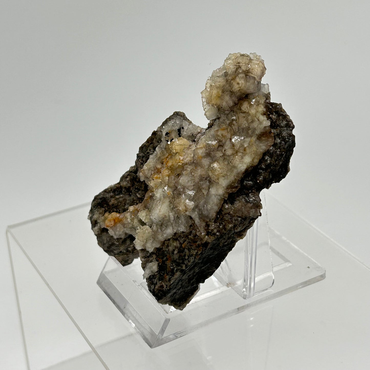 Fluorite - 3. Sohle, Lorenz Stehender, Ehrenfriedersdorf