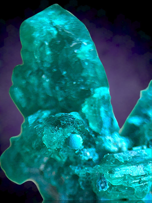 Shattuckite, Dioptase - Khorixas, Namibia