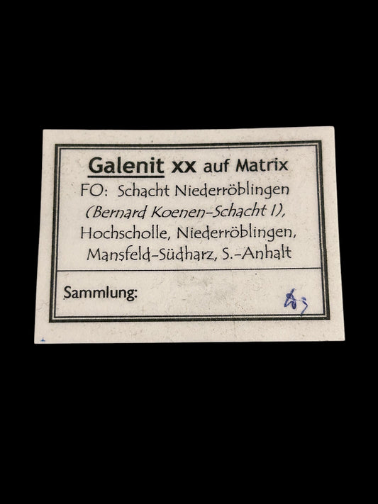 Galena/Bleiglanz - Schacht Bernhard Koenen 1, Mansfeld-Südharz