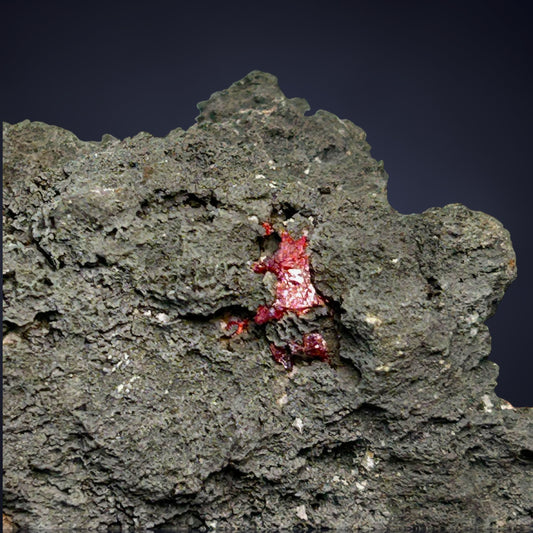 Proustite - Schlema, Ore mts., Germany