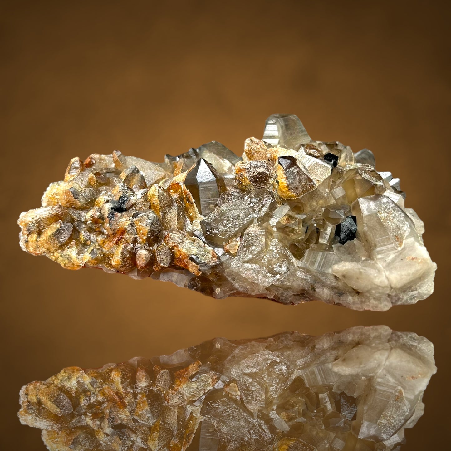 Hyalit/e & Rauchquarz/Smoky Quartz - Erongo, Namibia