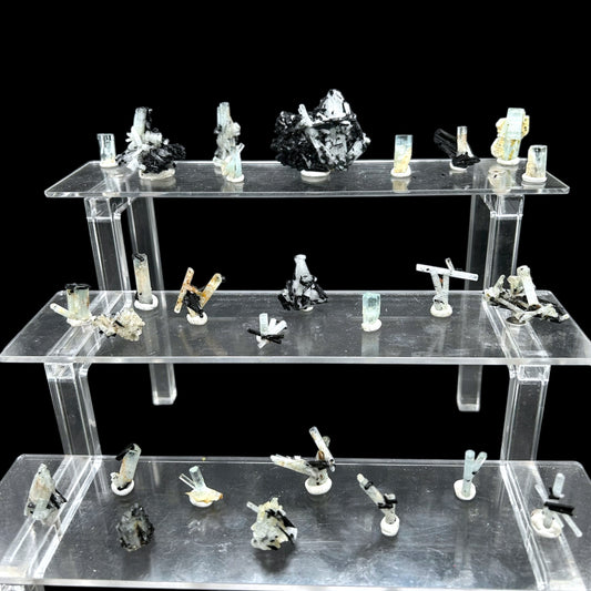 27x Aquamarine crystals and clusters - Erongo, Namibia