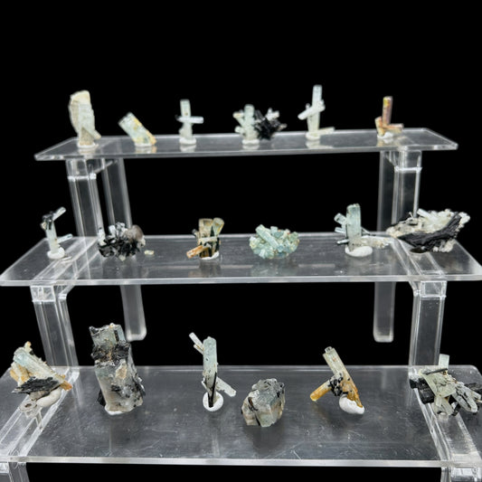 18x Aquamarine cluster - Erongo, Namibia