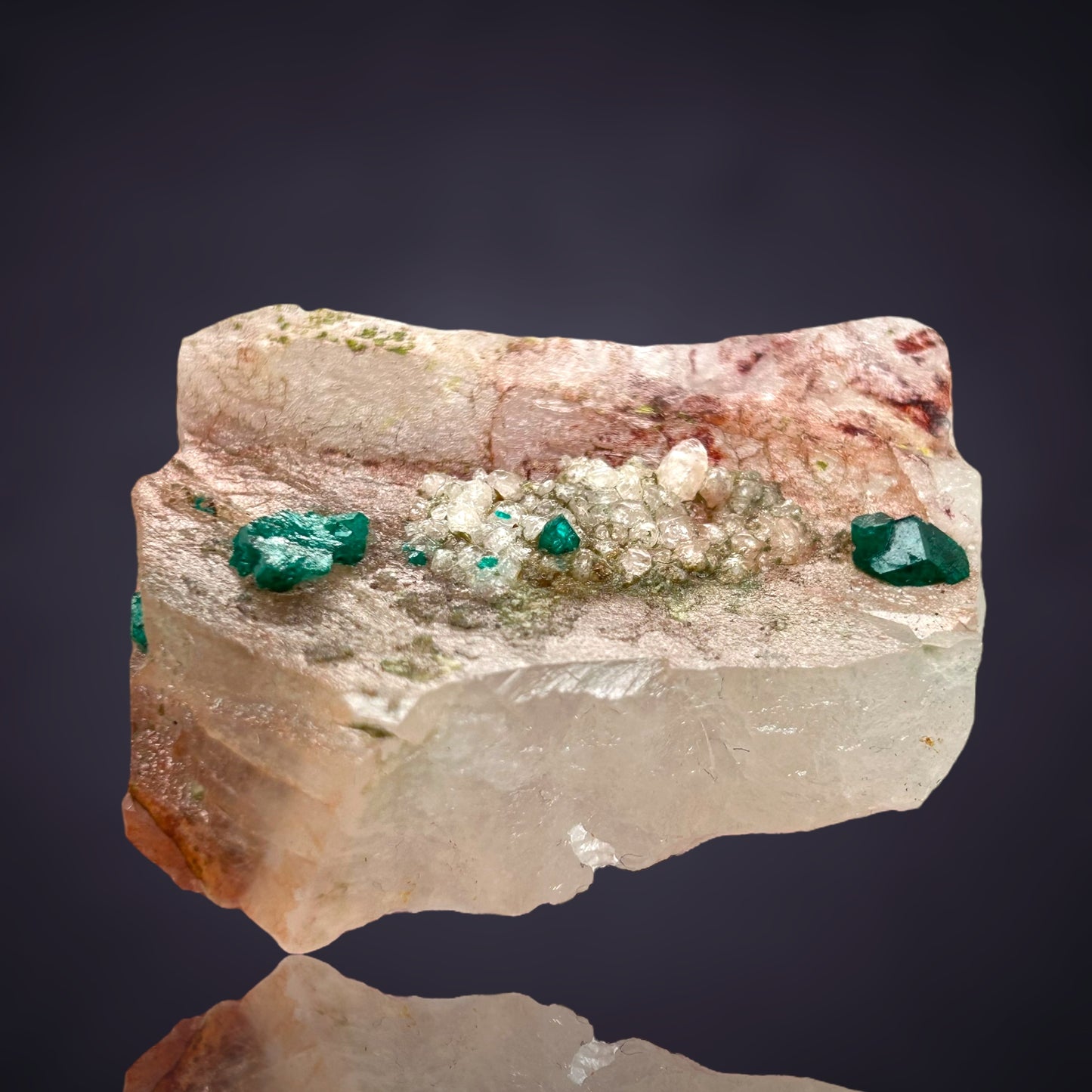Dioptas/e & Quartz - Kaokoveld, Namibia