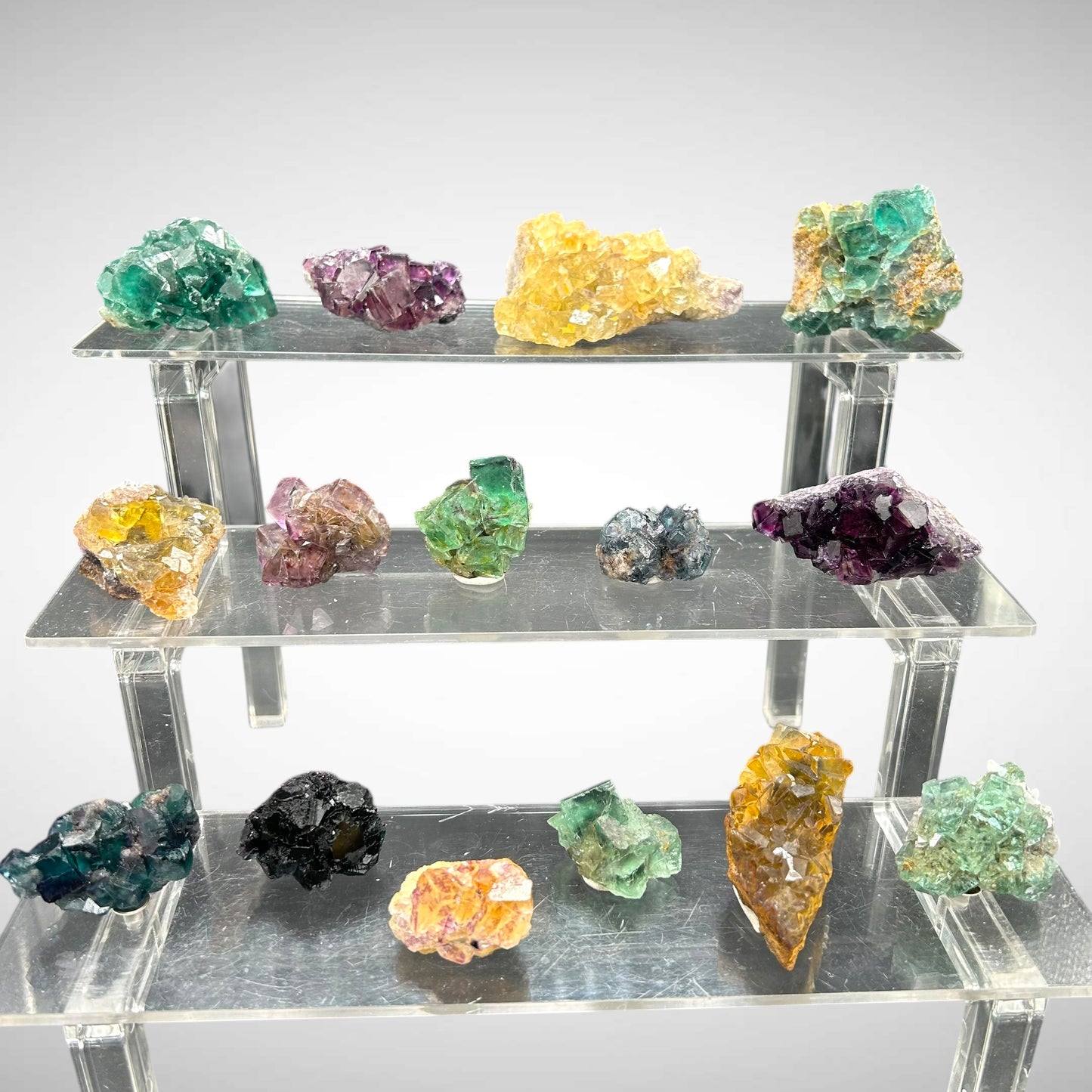 15 x Fluorite - Okorusu, Namibia