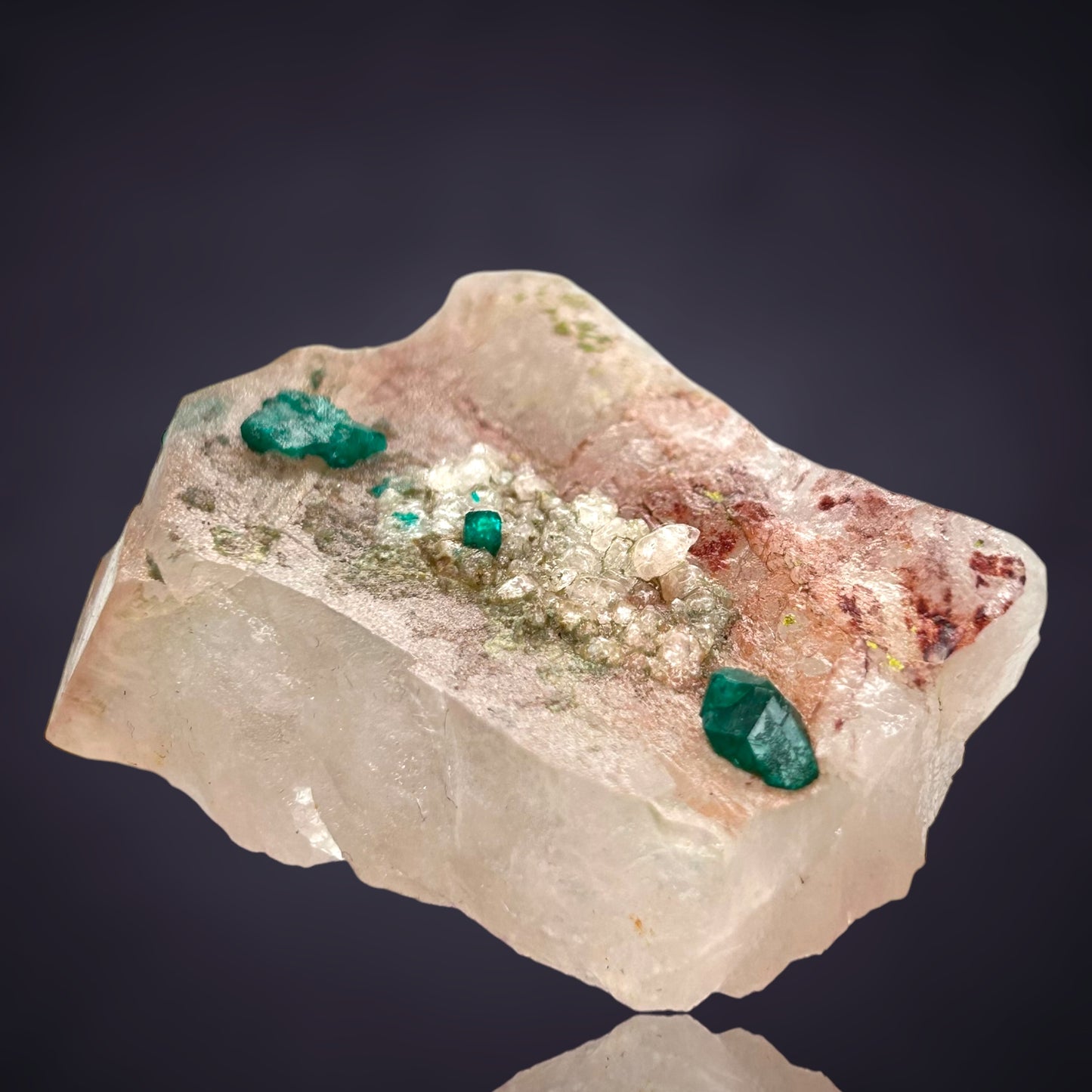 Dioptas/e & Quartz - Kaokoveld, Namibia