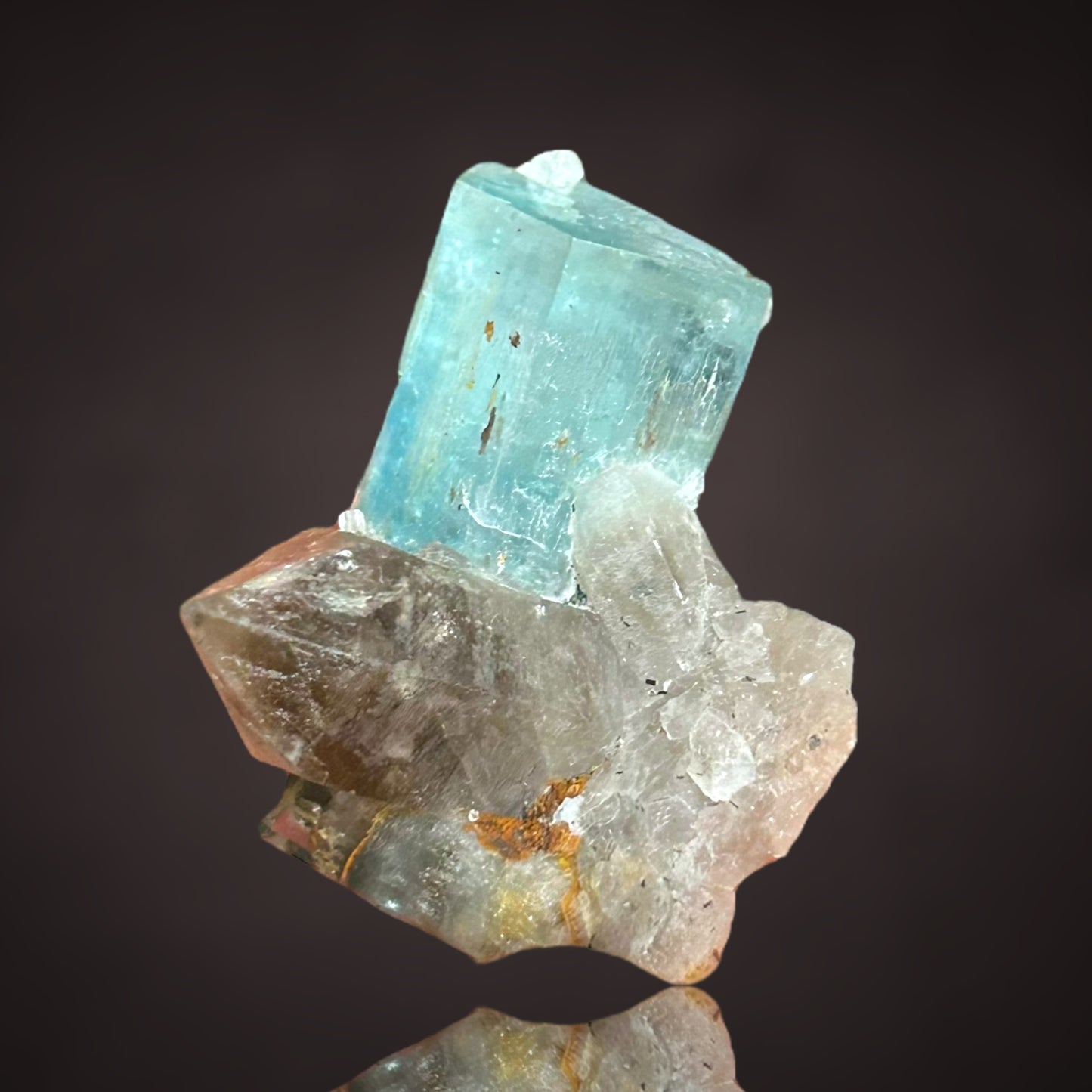 Aquamarin/e, Rauchquarz/smokyquartz - Erongo, Namibia