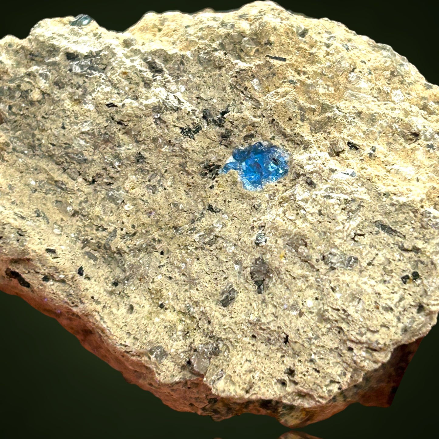 Hauyn/e in volcanic matrix - Eifel, Germany