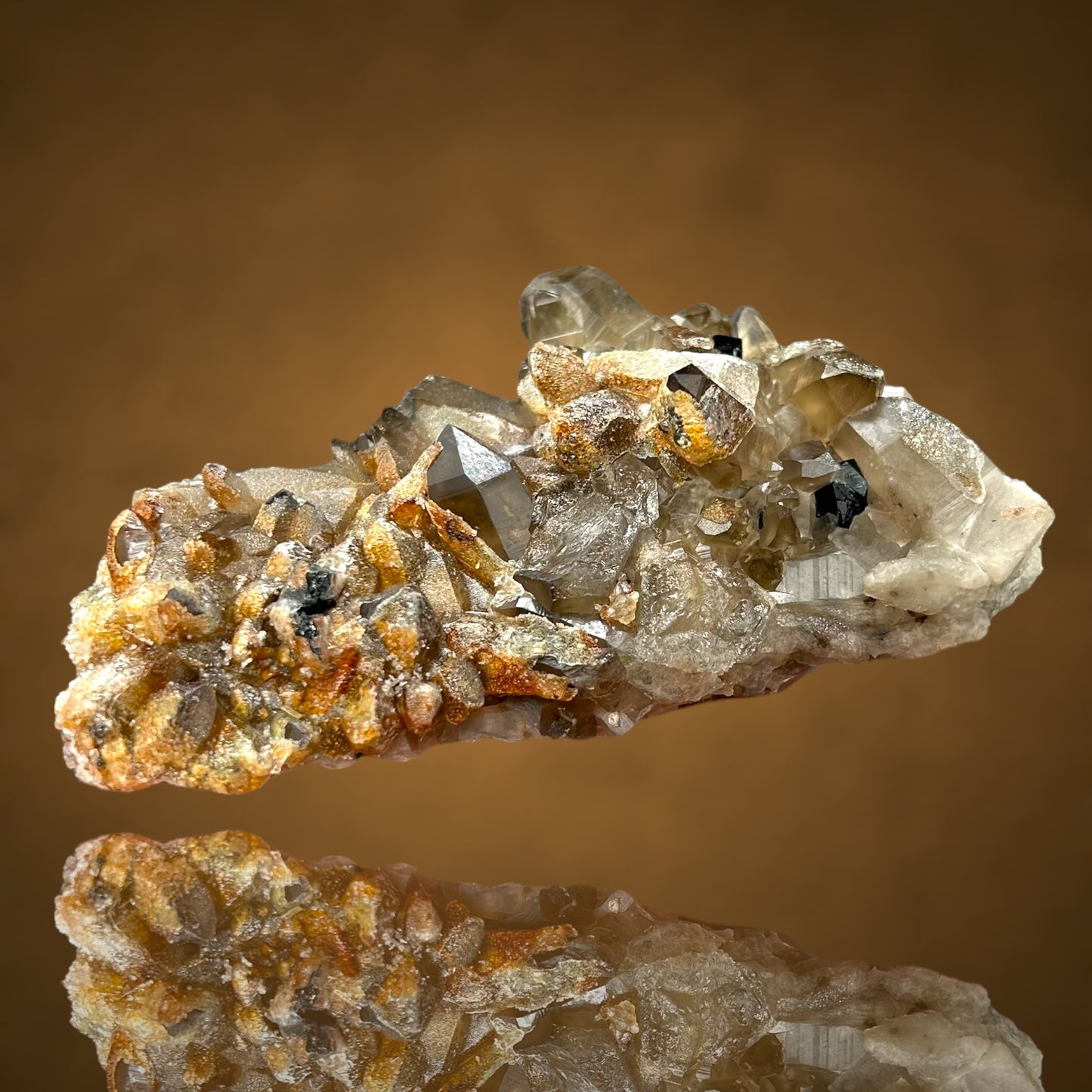 Hyalit/e & Rauchquarz/Smoky Quartz - Erongo, Namibia