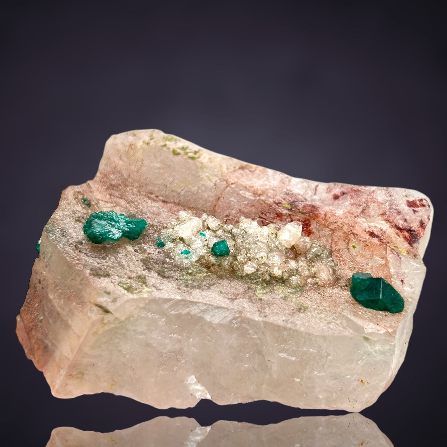 Dioptas/e & Quartz - Kaokoveld, Namibia