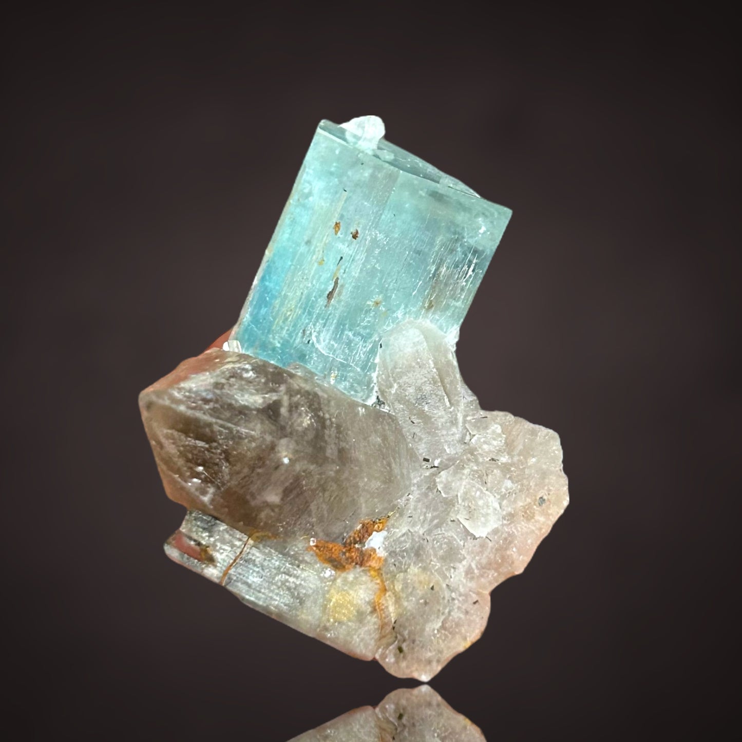 Aquamarin/e, Rauchquarz/smokyquartz - Erongo, Namibia