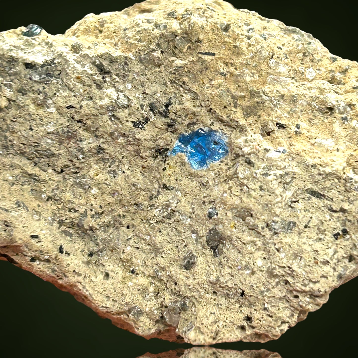 Hauyn/e in volcanic matrix - Eifel, Germany