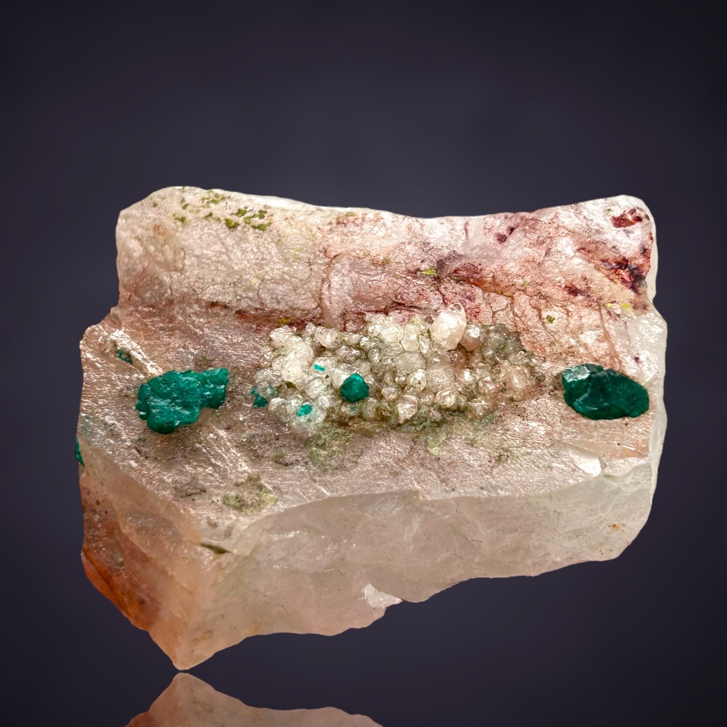 Dioptas/e & Quartz - Kaokoveld, Namibia