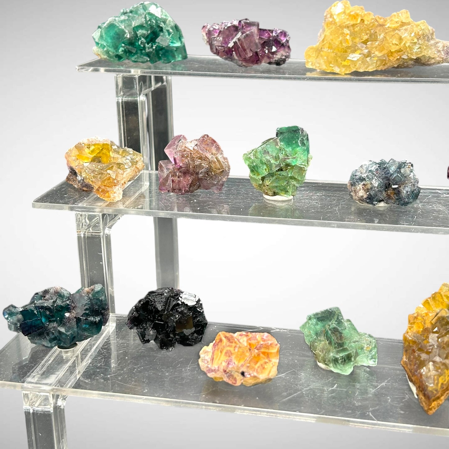 15 x Fluorite - Okorusu, Namibia