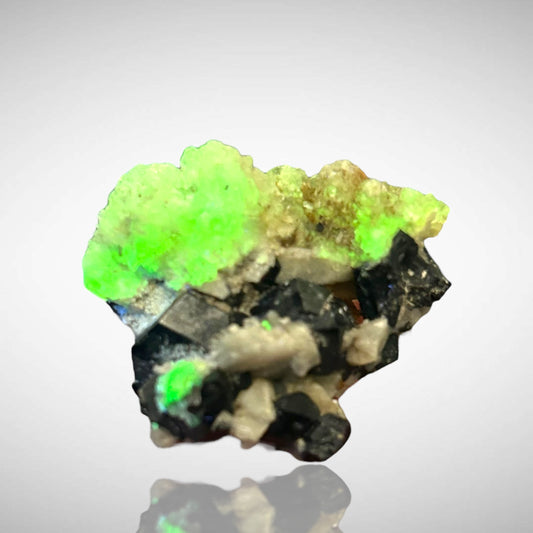 Hyalite on Schorl Tourmaline - Erongo, Namibia