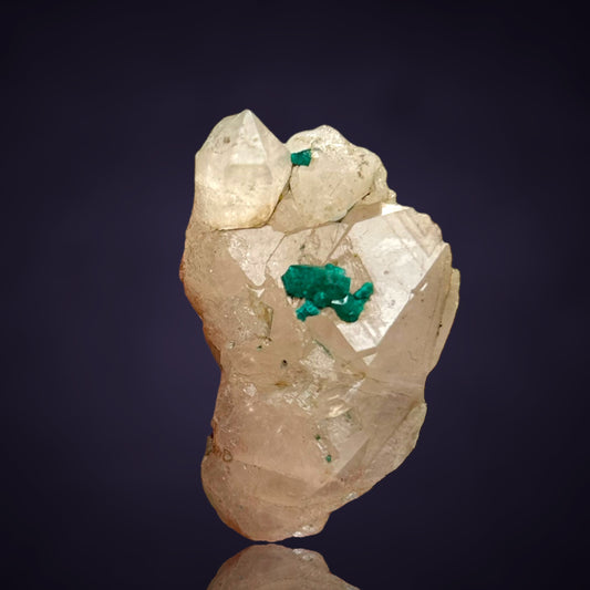 Dioptas/e auf/on Quartz - Kaokoveld, Namibia