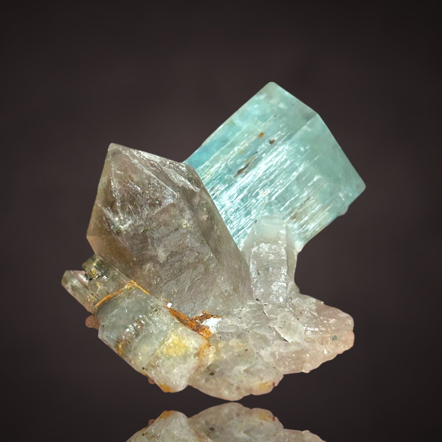 Aquamarin/e, Rauchquarz/smokyquartz - Erongo, Namibia