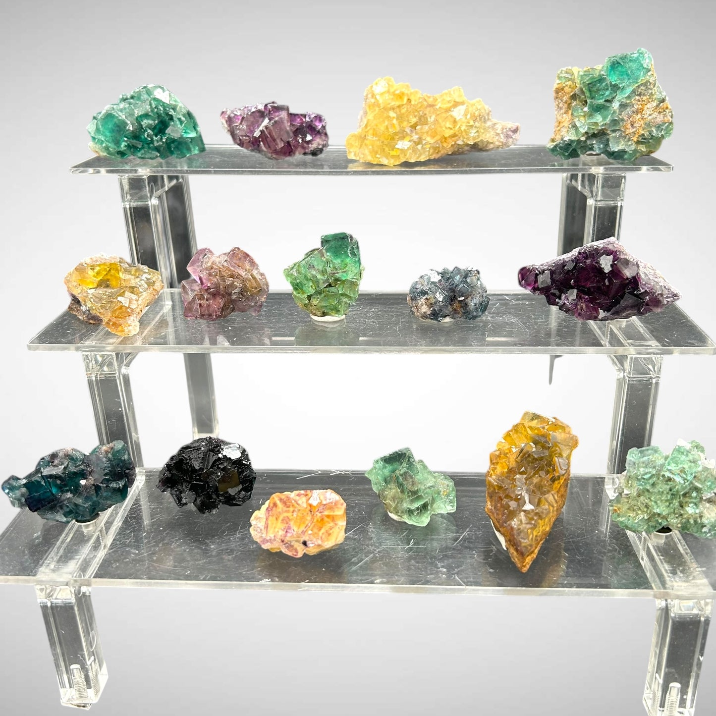 15 x Fluorite - Okorusu, Namibia