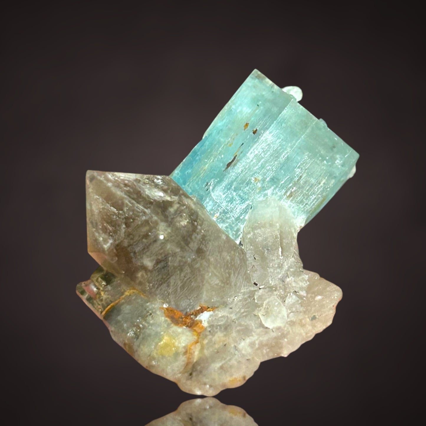 Aquamarin/e, Rauchquarz/smokyquartz - Erongo, Namibia