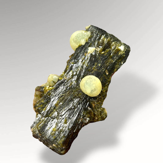 Prehnite on Epidote DT - Djouga diggings, Mali