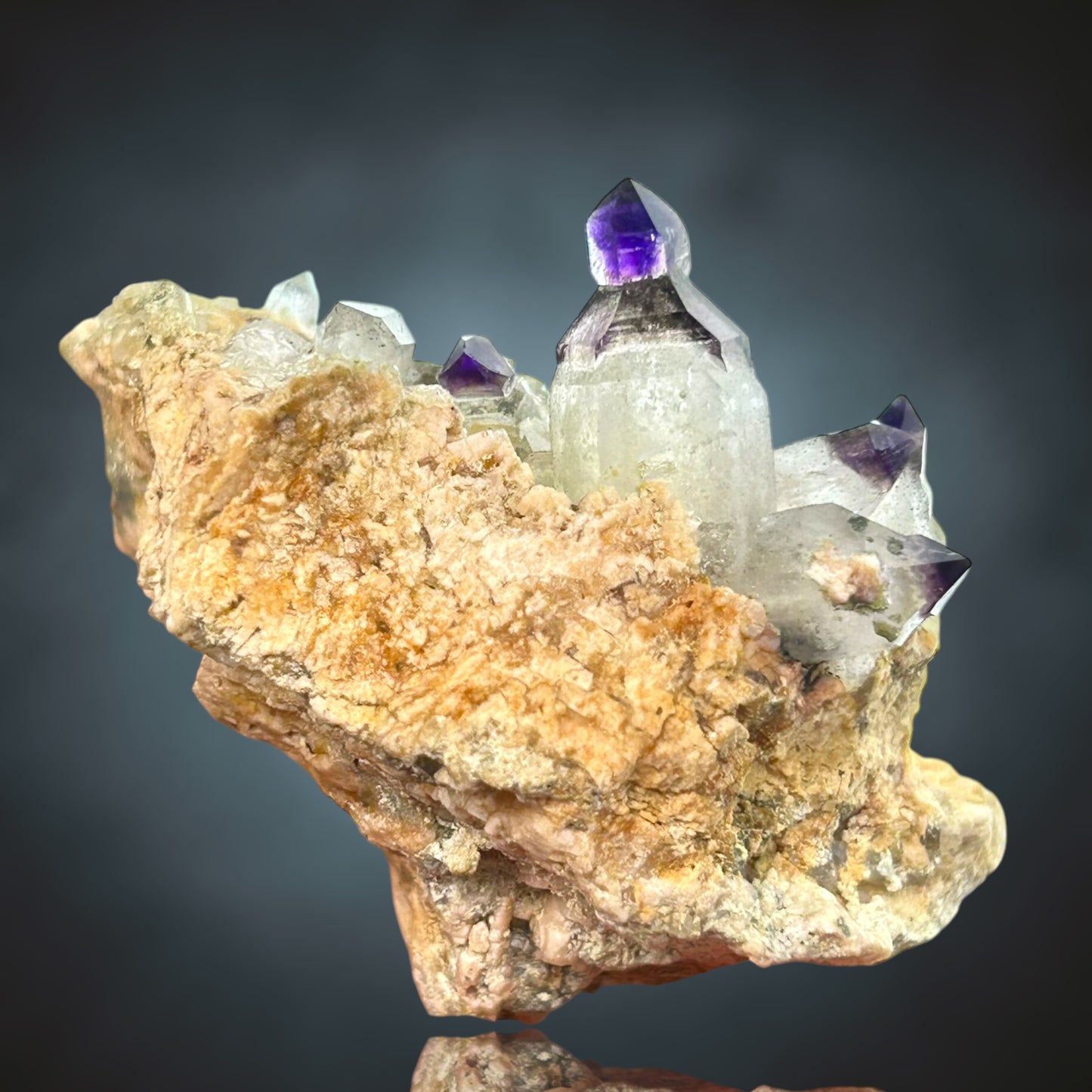 Amethyst reverse scepter - Brandberg area, Namibia