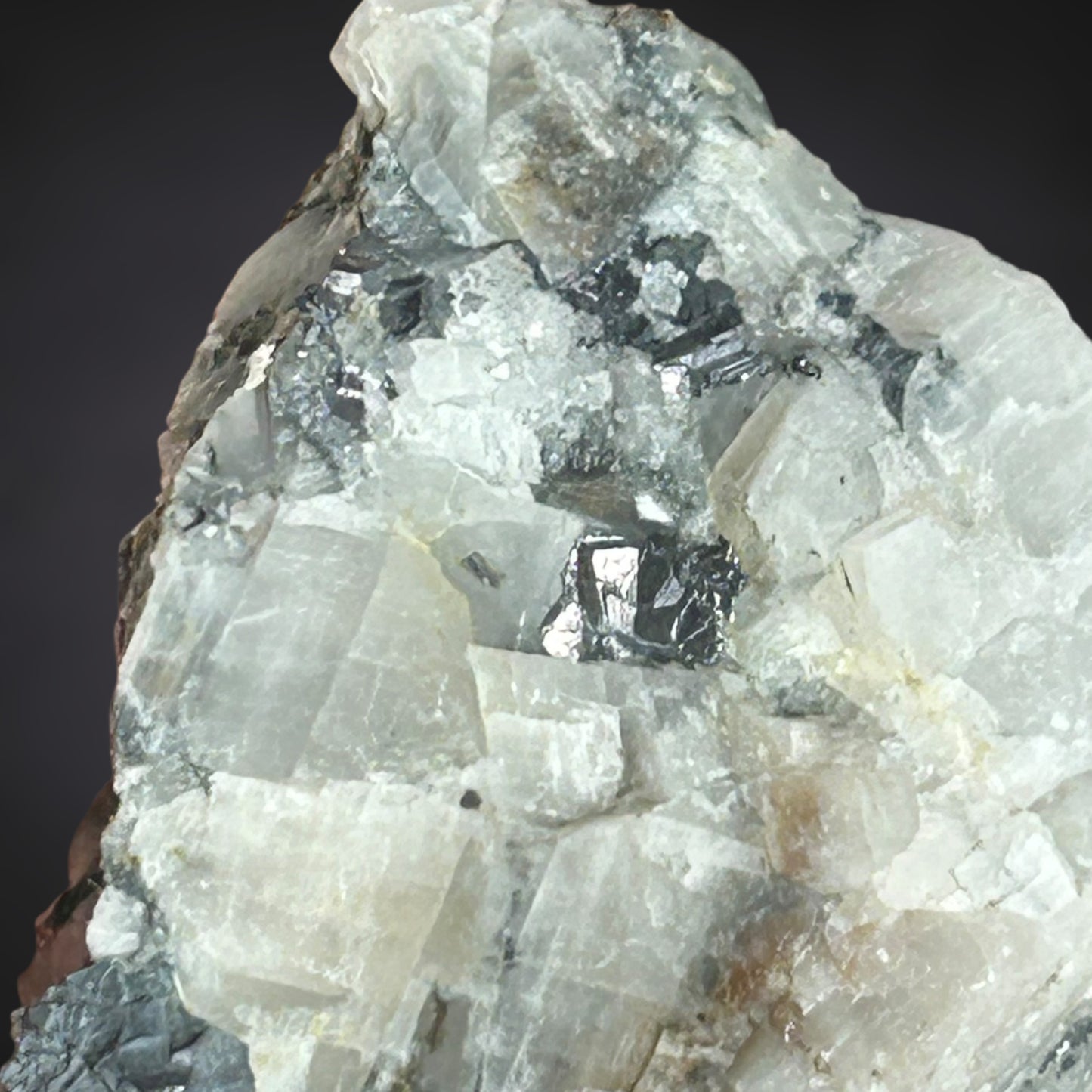 Breithauptit/e & Calcite - St. Andreasberg, Harz, Germany