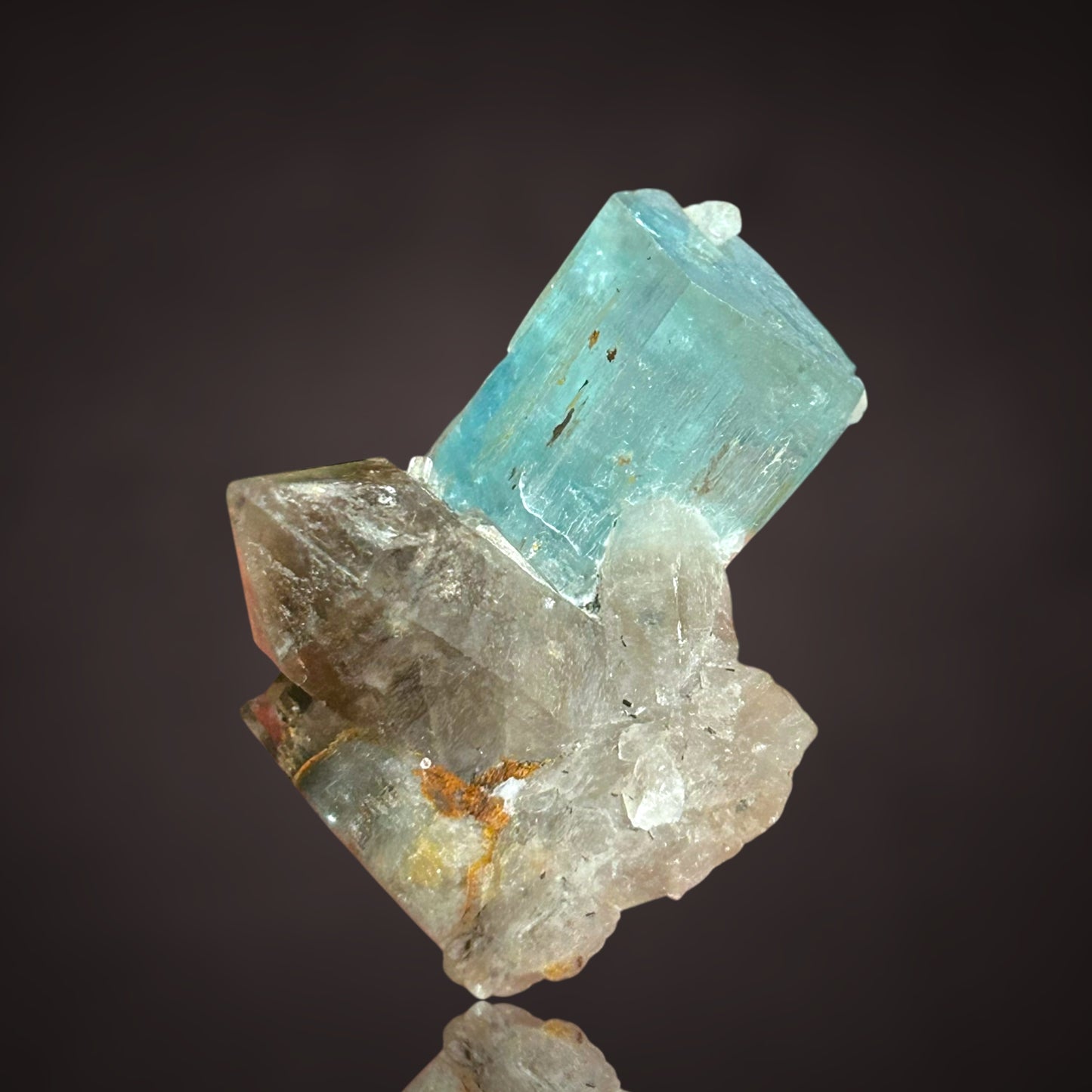 Aquamarin/e, Rauchquarz/smokyquartz - Erongo, Namibia