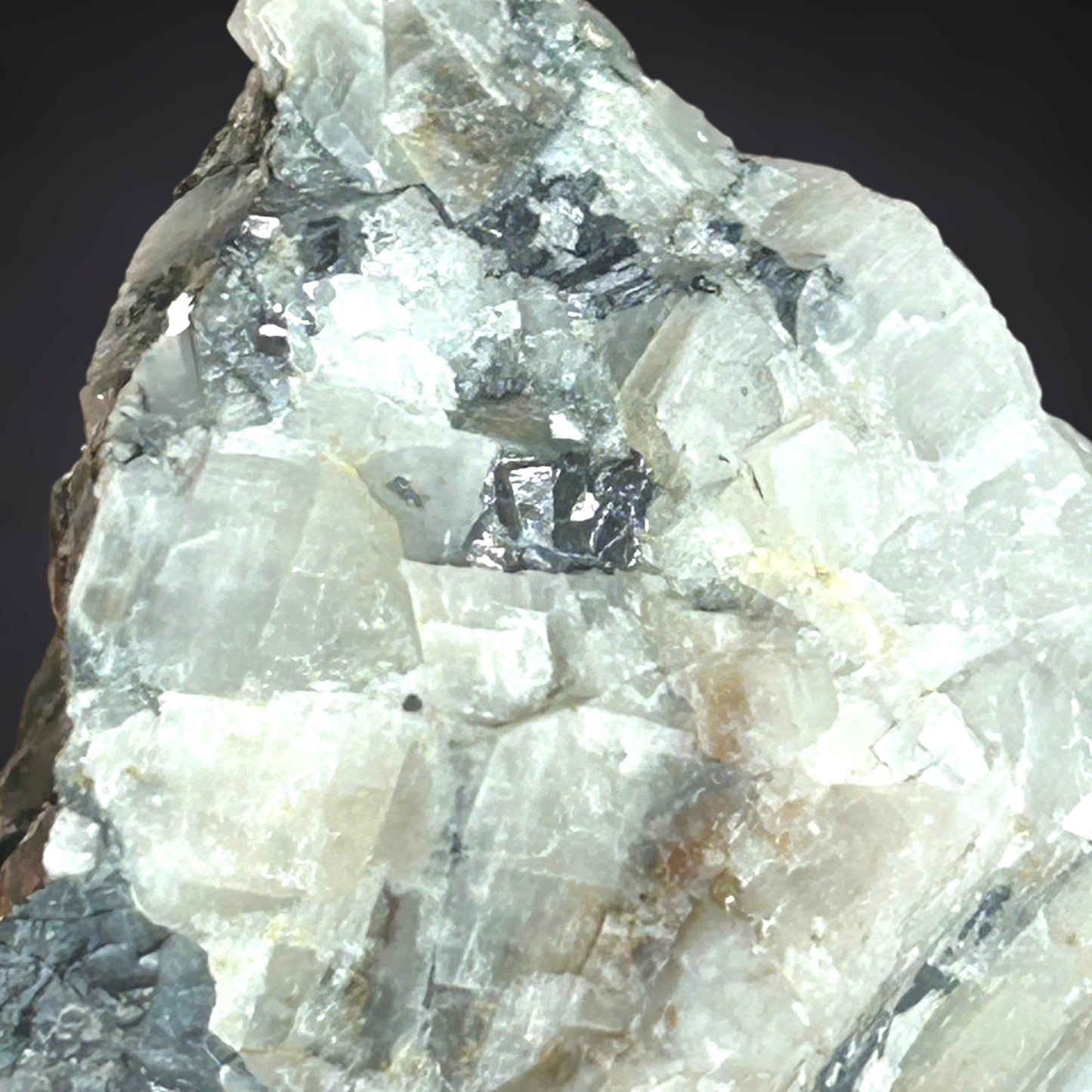 Breithauptit/e & Calcite - St. Andreasberg, Harz, Germany