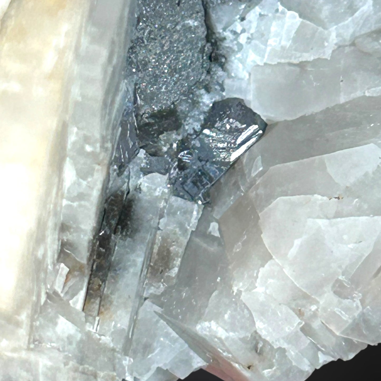 Breithauptit/e & Calcite - St. Andreasberg, Harz, Germany