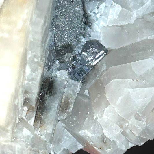 Breithauptit/e & Calcite - St. Andreasberg, Harz, Germany