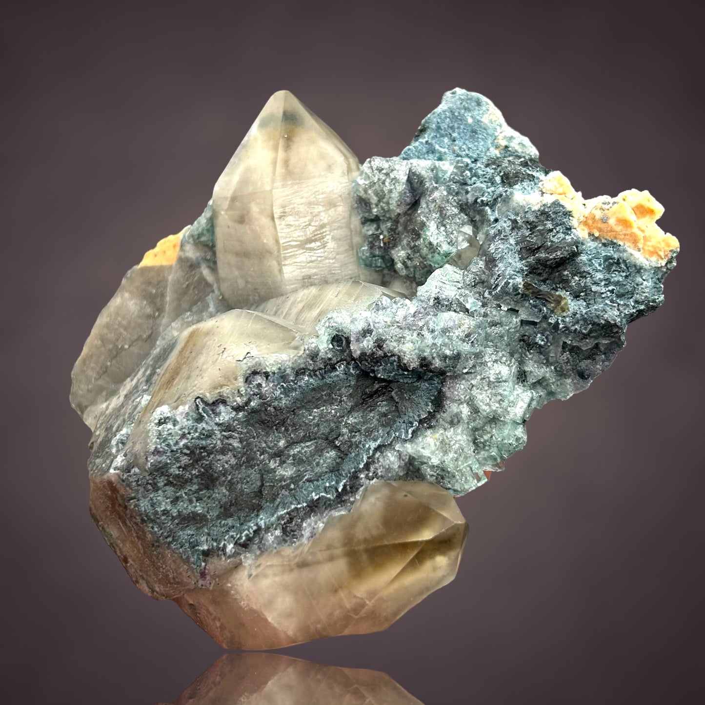 Phantomquartz & Fluorit/e & Ilmenite - Erongo, Namibia