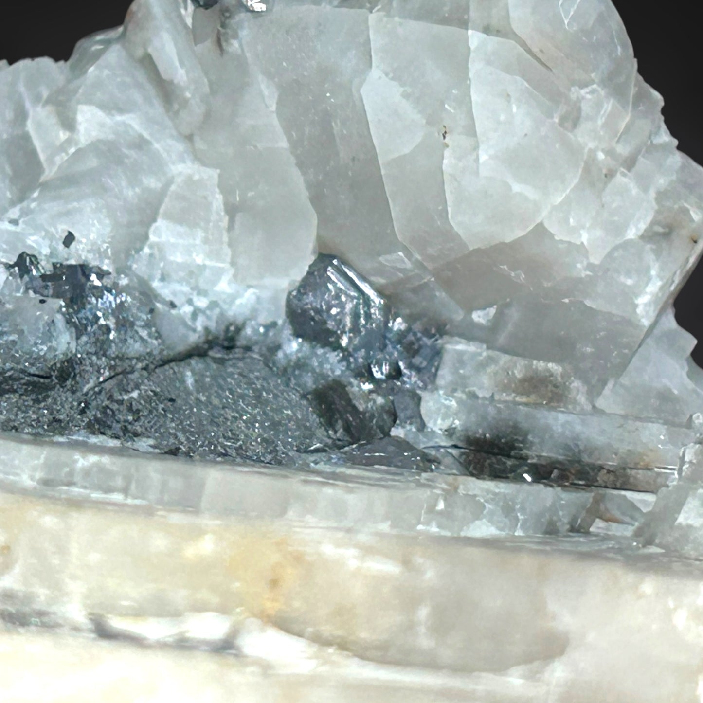 Breithauptit/e & Calcite - St. Andreasberg, Harz, Germany
