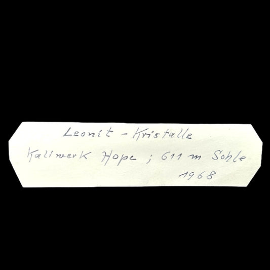 Leonit/ e - 611 m Sohle, Kaliwerk Hope, Lower Saxony