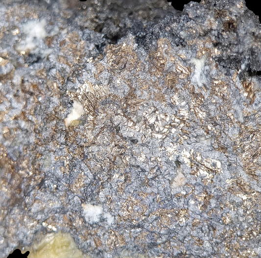 Native Bismuth - Shaft 371, Hartenstein, Erzgebirge