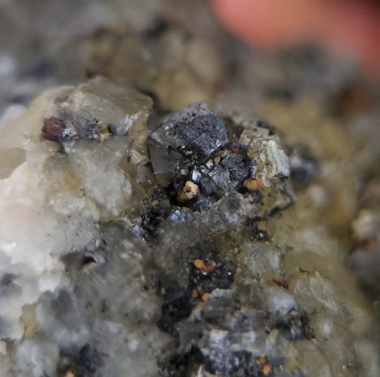 Fluorite & Cassiterite & Rhodochrosite - Ehrenfriedersdorf, Saxony