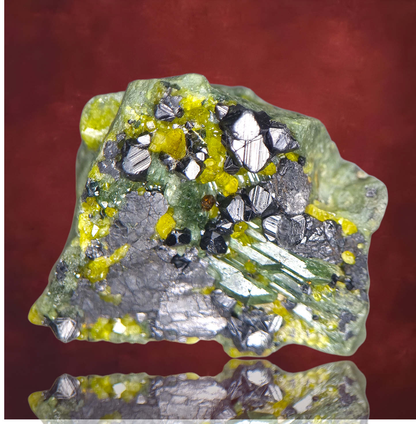 Magnetit, Vesuvianit, Diopsid & Andradit – Shigar, Pakistan