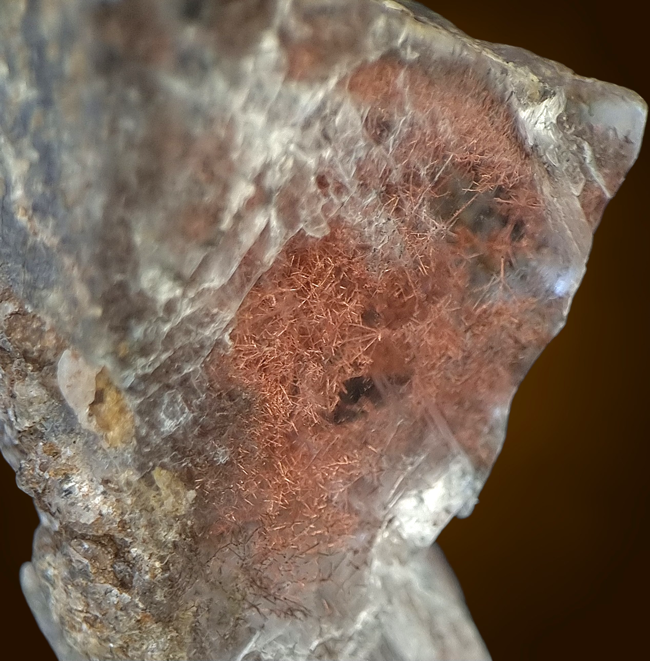 Copper in Gypsum - Arizona, USA