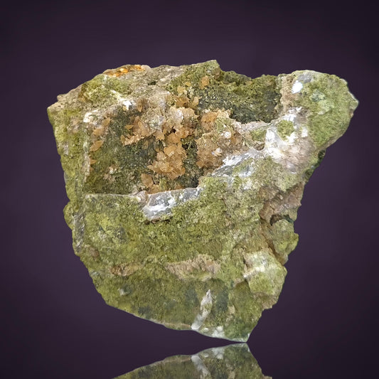 Stilbite, Epidote - Huneberg Quarry, Harz Mts